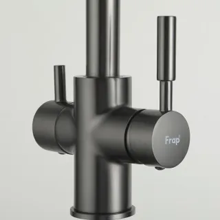 Смеситель для кухни Frap F4352-9 оружейная сталь